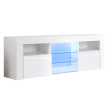 Load image into Gallery viewer, White LED TV Entertainment Unit - 160cm