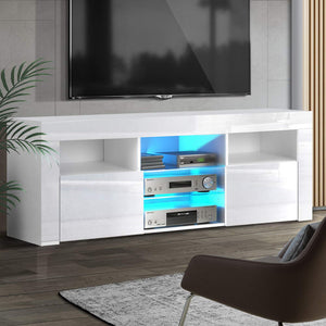White LED TV Entertainment Unit - 160cm