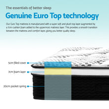 Load image into Gallery viewer, Double Size Giselle Bedding Euro Spring Foam Mattress