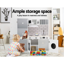 Load image into Gallery viewer, Keezi Wooden Kitchen Pretend Play Set