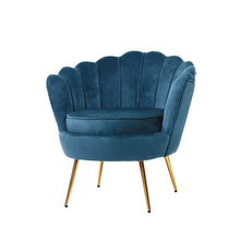 Load image into Gallery viewer, Retro Shell Armchair -  Velvet Navy