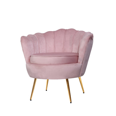 Retro Armchair - Velvet Pink
